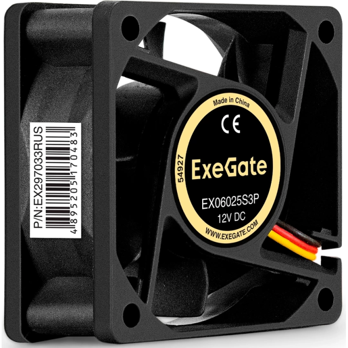 Вентилятор 12В DC EXEGATE EX06025S3P EX297033RUS