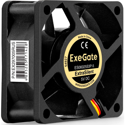 Вентилятор 5В DC EXEGATE EXTRASILENT ES06025S3P-5